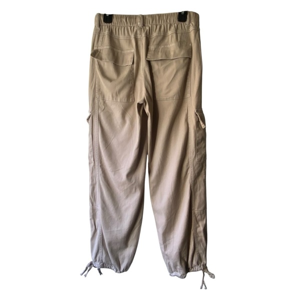 Habitual Women’s Flowy Cargo Jogger Drawstring Highwaisted Ankle Ties Pants SZ S - Picture 3 of 9